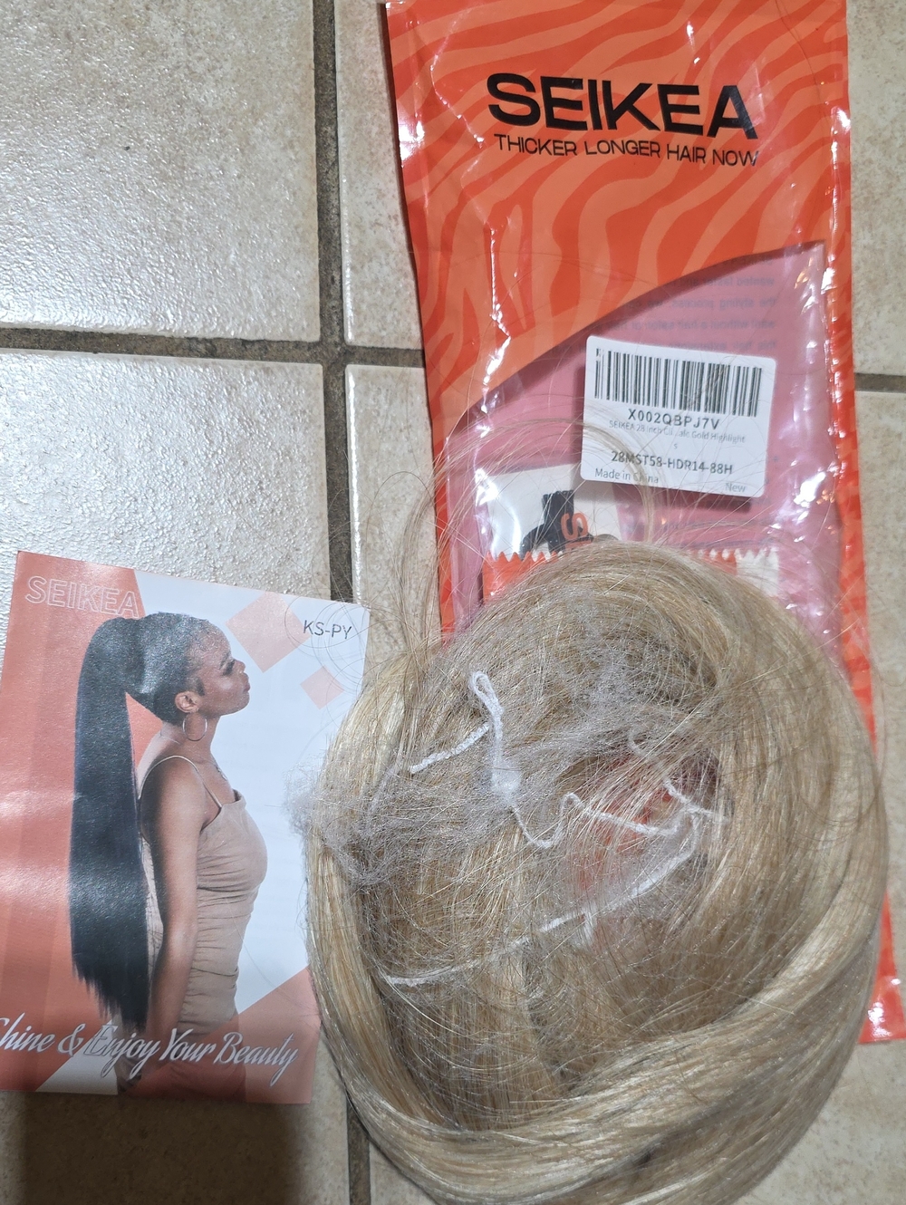& Other Stories Light Blonde Clip-In Ponytail Extension